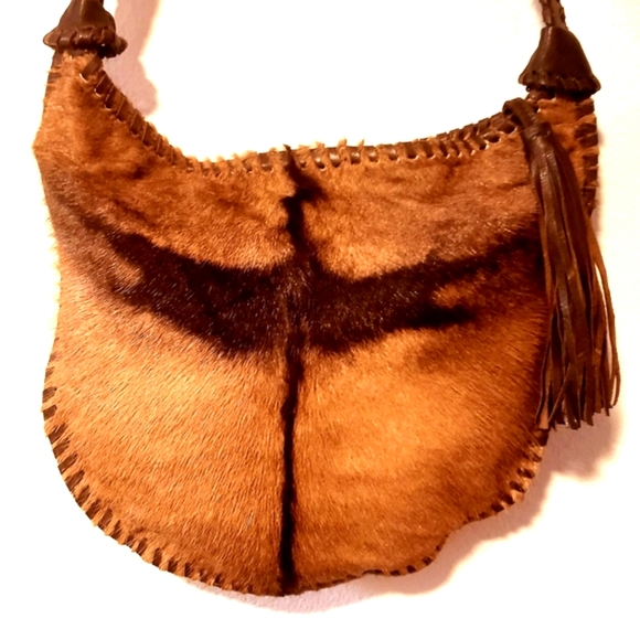 SANTESTEBAN B.Horn Emb. Calf Hair LTR HM Handbag-NWOT - Picture 3 of 16